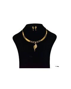 NEW BRASS GOLD PLATED  JEWELLERY SET 7