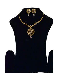 NEW BRASS GOLD PLATED  JEWELLERY SET 8