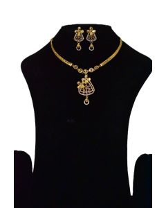NEW BRASS GOLD PLATED  JEWELLERY SET 14