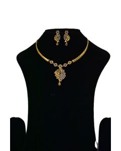 NEW BRASS GOLD PLATED  JEWELLERY SET 19