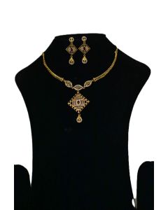 NEW BRASS GOLD PLATED  JEWELLERY SET 21