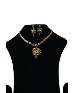 NEW BRASS GOLD PLATED  JEWELLERY SET 24