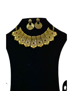 NEW BRASS GOLD PLATED JEWELLERY SET 26
