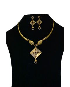 NEW BRASS GOLD PLATED JEWELLERY SET 29