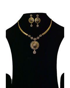 NEW BRASS GOLD PLATED JEWELLERY SET 30