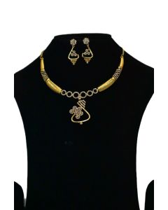 NEW BRASS GOLD PLATED JEWELLERY SET 31