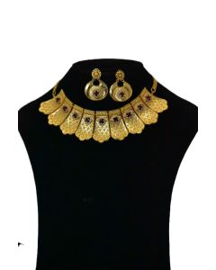 NEW BRASS GOLD PLATED JEWELLERY SET 33