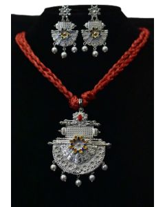 SILVER PLATED NECKLACE SET