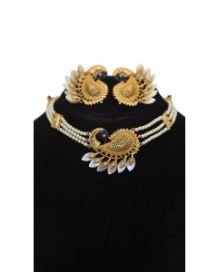 GOLD PLATED CHOCKER SET 