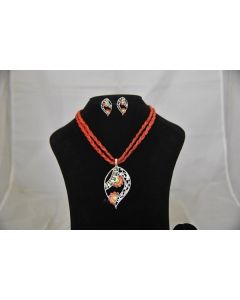 SILVER PLATED NECKLACE SET
